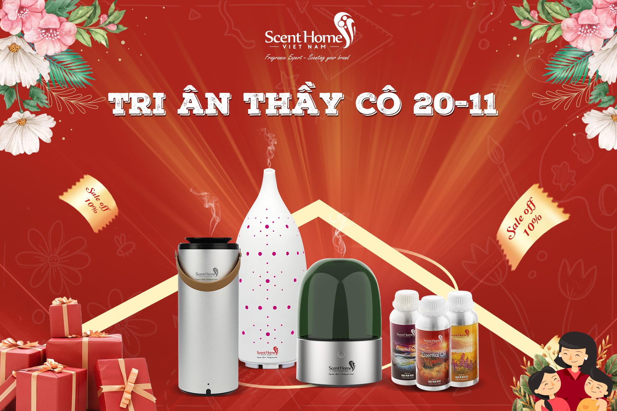 TRI ÂN THẦY CÔ 20/11 CÙNG SCENT HOMES VIỆT NAM