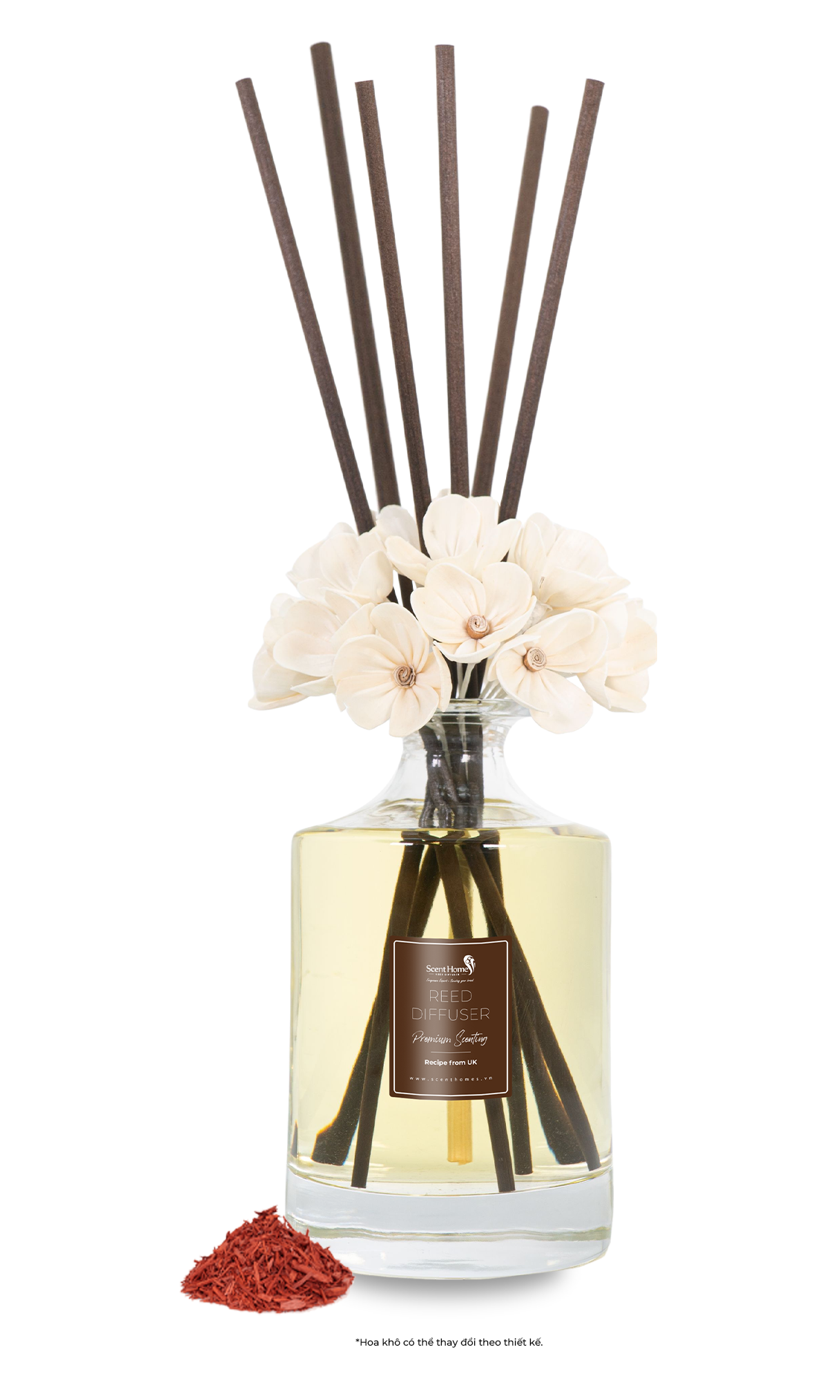 Que mây tán hương gỗ Indian Sandal Wood