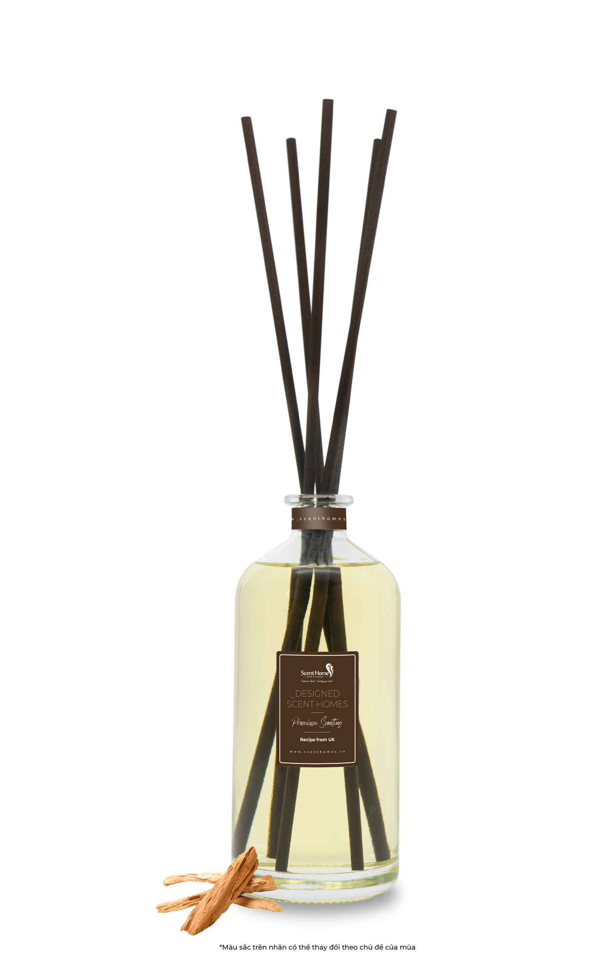 Que mây tán hương gỗ Santal Classic Wood