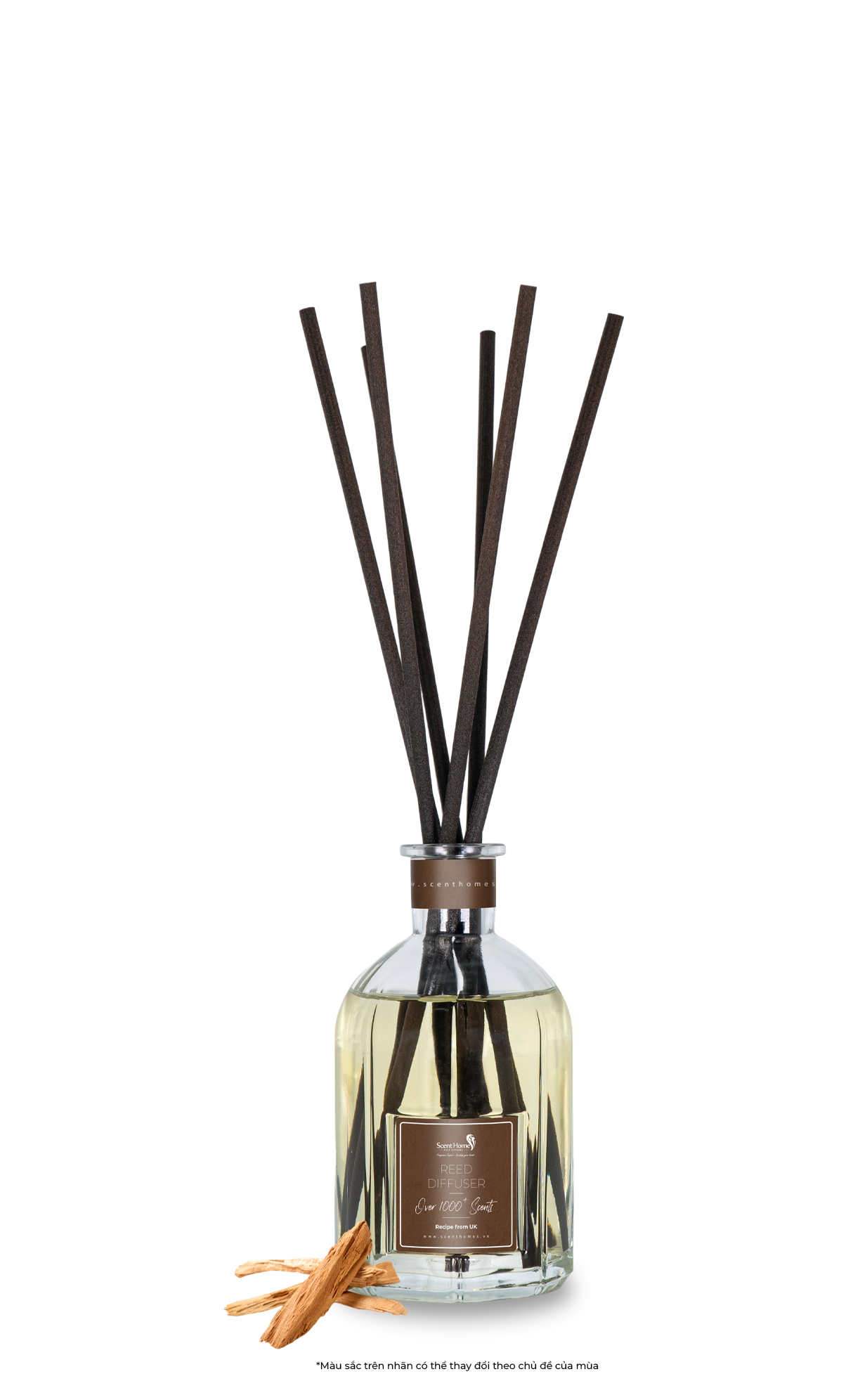 Que mây tán hương gỗ Santal Classic Wood